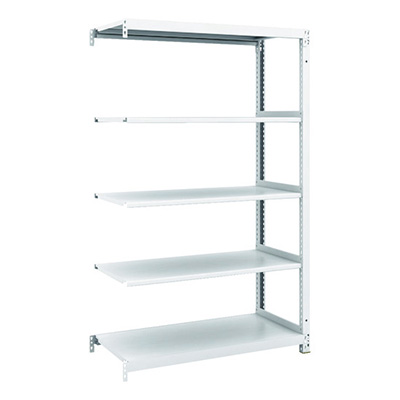 トラスコ TRUSCO スチールラック M1型抗菌塗装ボルトレス軽量棚900×420×H1500 5段 連結 M1-5345B 856-7297 (商品コード：170488)