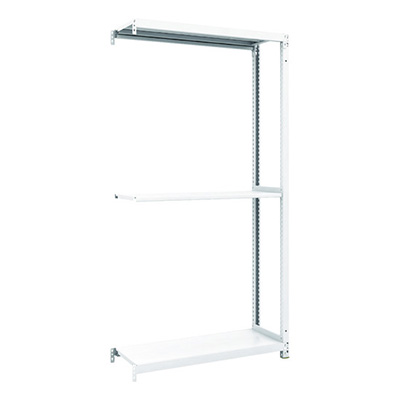 トラスコ TRUSCO スチールラック M1型抗菌塗装ボルトレス軽量棚900×320×H1800 3段 連結 M1-6333B 856-7279 (商品コード：170490)