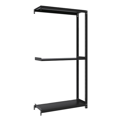 トラスコ TRUSCO スチールラック M1型ボルトレス軽量棚900×320×H1800 3段 連結 サテンブラック M1-6333B-SB 361-9838 (商品コード：170491)