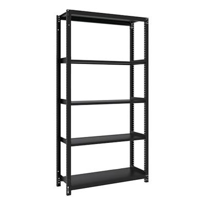 トラスコ TRUSCO スチールラック M1型ボルトレス軽量棚900×320×H1800 5段 サテンブラック M1-6335-SB 361-9822 (商品コード：170500)