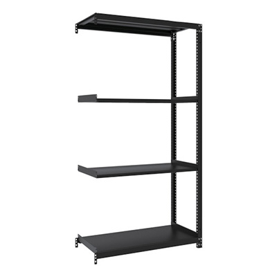 トラスコ TRUSCO スチールラック M1型ボルトレス軽量棚900×420×H1800 4段 連結 サテンブラック M1-6344B-SB 361-9823 (商品コード：170507)