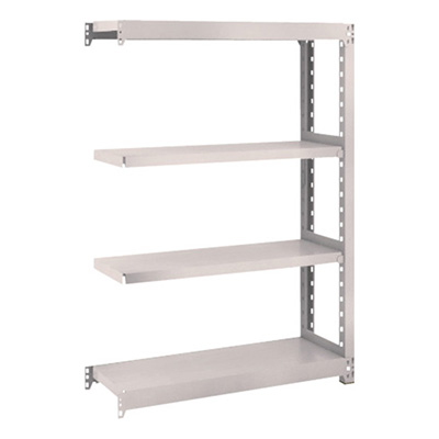 トラスコ TRUSCO スチールラック M2型 W860×D300×H1200 4段 連結 ネオグレー M2-4334B 509-1985 (商品コード：170516)