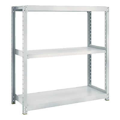 トラスコ TRUSCO スチールラック M2型軽中量棚 860×450×H1200 3段 単体 ネオグレー M2-4343 510-9809 (商品コード：170525)