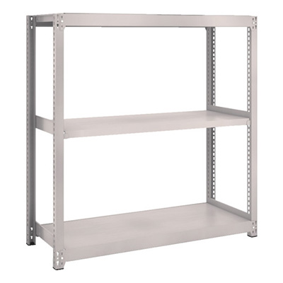 トラスコ TRUSCO スチールラック M2型軽中量棚 1160×450×H1200 3段 単体 ネオグレー M2-4443 511-5710 (商品コード：170547)