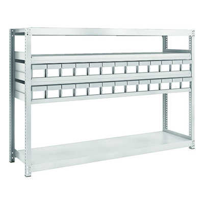 トラスコ TRUSCO スチールラック M2型軽中量棚 H1200 樹脂NG引出付 小×26 M2-4645-E26 856-3203 (商品コード：170591)