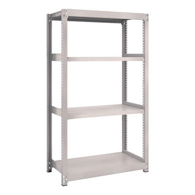 トラスコ TRUSCO スチールラック M2型 W860×D450×H1500 4段 単体 ネオグレー M2-5344 506-6387 (商品コード：170607)