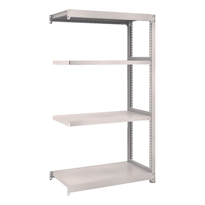 トラスコ TRUSCO スチールラック M2型 W860×D450×H1500 4段 連結 ネオグレー M2-5344B 508-5233 (商品コード：170608)