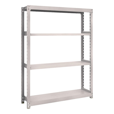 トラスコ TRUSCO スチールラック M2型 W1160×D300×H1500 4段 単体 ネオグレー M2-5434 506-6581 (商品コード：170615)