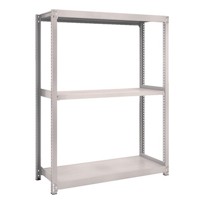 トラスコ TRUSCO スチールラック M2型軽中量棚 1160×450×H1500 3段 単体 ネオグレー M2-5443 780-0819 (商品コード：170617)