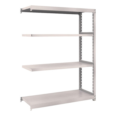 トラスコ TRUSCO スチールラック M2型 W1160×D450×H1500 4段 連結 ネオグレー M2-5444B 508-5241 (商品コード：170620)