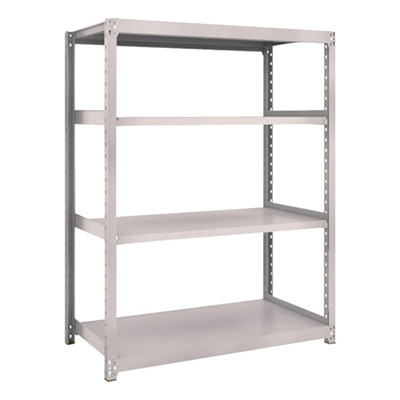 トラスコ TRUSCO スチールラック M2型 W1160×D600×H1500 4段 単体 ネオグレー M2-5464 506-6662 (商品コード：170623)