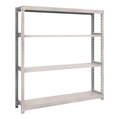 トラスコ TRUSCO スチール製軽中量ボルトレス棚 M2型 W1460×D300×H1500 4段 単体 ネオグレー M2-5534 506-6824 (商品コード：170627)