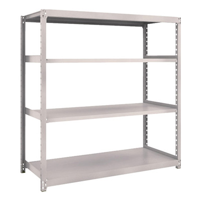 トラスコ TRUSCO スチールラック M2型 W1460×D600×H1500 4段 単体 ネオグレー M2-5564 506-6905 (商品コード：170635)