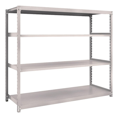 トラスコ TRUSCO スチールラック M2型 W1760×D600×H1500 4段 単体 ネオグレー M2-5664 506-7022 (商品コード：170647)