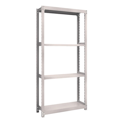 トラスコ TRUSCO スチールラック M2型 W860×D300×H1800 4段 単体 ネオグレー M2-6334 506-7065 (商品コード：170651)