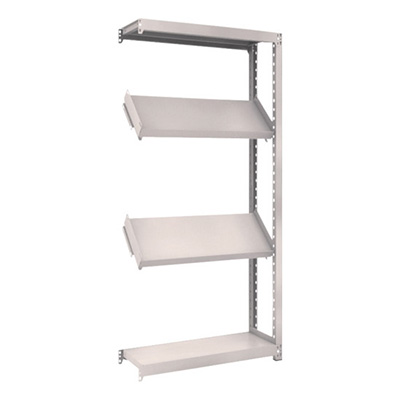 トラスコ TRUSCO スチールラック M2型棚 900×300×H1800 4段 傾斜2段 連結 M2-6334K2B 484-3771 (商品コード：170654)