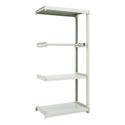 トラスコ TRUSCO スチールラック M2型軽中量棚 860×450×H1800 パイプ1段 連結 M2-6343P1B 116-4026 (商品コード：170668)