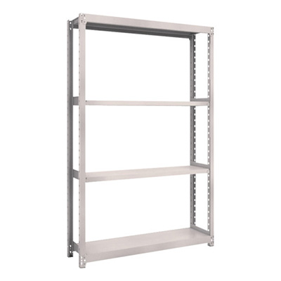 トラスコ TRUSCO スチールラック M2型 W1160×D300×H1800 4段 単体 ネオグレー M2-6434 506-7189 (商品コード：170721)