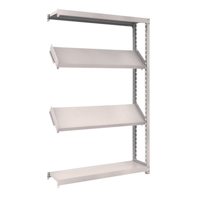 トラスコ TRUSCO スチールラック M2型棚 1200×300×H1800 4段 傾斜2段 連結 M2-6434K2B 484-3835 (商品コード：170724)