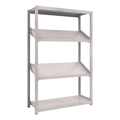 トラスコ TRUSCO スチールラック M2型棚 1200×450×H1800 4段 傾斜2段 M2-6444K2 484-3843 (商品コード：170733)