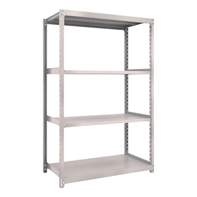 トラスコ TRUSCO スチール製軽中量ボルトレス棚 M2型 W1160×D600×H1800 4段 単体 ネオグレー M2-6464 506-7260 (商品コード：170751)