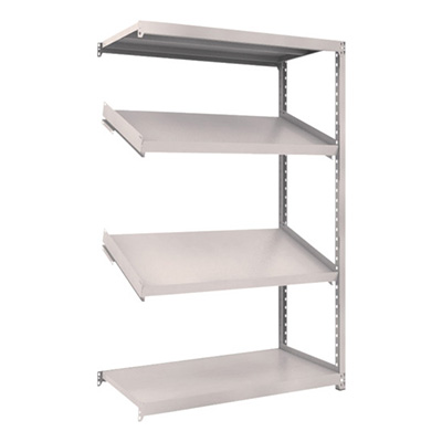 トラスコ TRUSCO スチールラック M2型棚 1200×600×H1800 4段 傾斜2段 連結 M2-6464K2B 484-3878 (商品コード：170754)