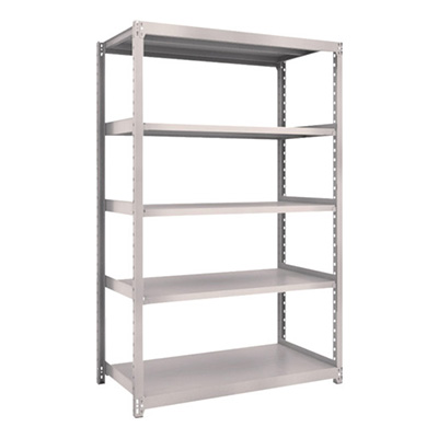 トラスコ TRUSCO スチール製軽中量ボルトレス棚 M2型 W1160×D600×H1800 5段 単体 ネオグレー M2-6465 506-7286 (商品コード：170755)