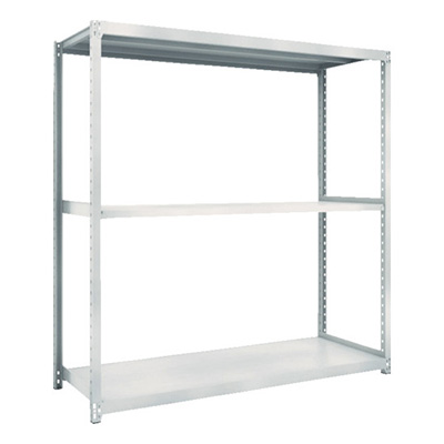 トラスコ TRUSCO スチールラック M2型軽中量棚 1460×300×H1800 3段 単体 ネオグレー M2-6533 780-1211 (商品コード：170761)