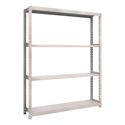 トラスコ TRUSCO スチールラック M2型 W1460×D300×H1800 4段 単体 ネオグレー M2-6534 506-8266 (商品コード：170763)