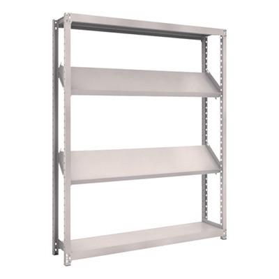 トラスコ TRUSCO スチールラック M2型棚 1500×300×H1800 4段 傾斜2段 M2-6534K2 484-3886 (商品コード：170765)