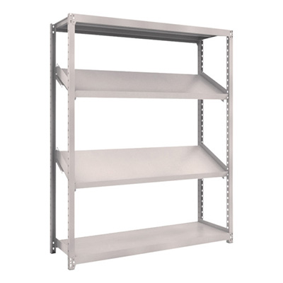 トラスコ TRUSCO スチールラック M2型棚 1500×450×H1800 4段 傾斜2段 M2-6544K2 484-3908 (商品コード：170777)