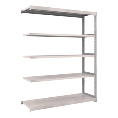 トラスコ TRUSCO スチールラック M2型 W1460×D450×H1800 5段 連結 ネオグレー M2-6545B 508-5934 (商品コード：170780)