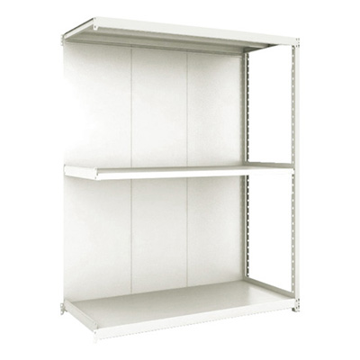 トラスコ TRUSCO M2型棚 背板付 W1500×D595 3段 連結 M2-6563-S-B 772-6775 (商品コード：170791)