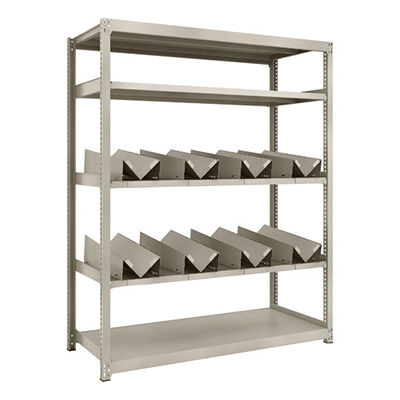 トラスコ TRUSCO スチールラック M2型軽中量棚 1460×600×H1800 缶受×8付 M2-6565-KU8 183-3774 (商品コード：170804)