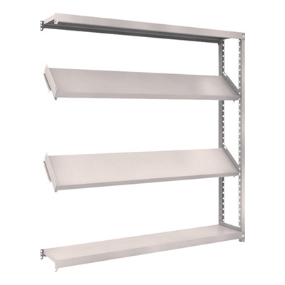 トラスコ TRUSCO スチールラック M2型棚 1800×300×H1800 4段 傾斜2段 連結 M2-6634K2B 484-3959 (商品コード：170812)