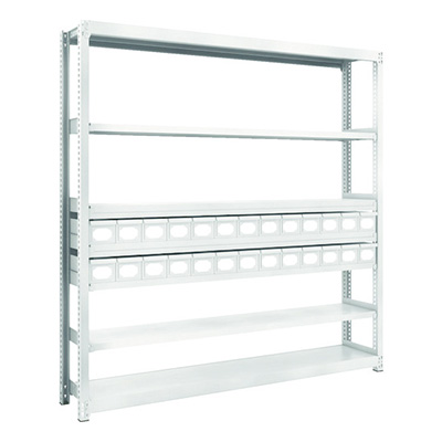 トラスコ TRUSCO スチールラック M2型軽中量棚 H1800 スチール引出付 小×26 M2-6637-A26 856-3215 (商品コード：170817)