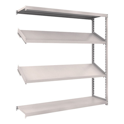 トラスコ TRUSCO スチールラック M2型棚 1800×450×H1800 4段 傾斜2段 連結 M2-6644K2B 484-3975 (商品コード：170828)