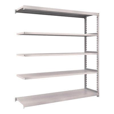 トラスコ TRUSCO スチールラック M2型 W1760×D450×H1800 5段 連結 ネオグレー M2-6645B 508-5942 (商品コード：170830)