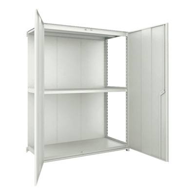 トラスコ TRUSCO M2型棚 背板・扉付 W1800×D595 3段 連結 M2-6663-SD-B 772-6813 (商品コード：170846)