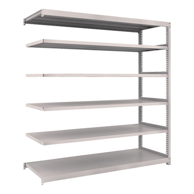 トラスコ TRUSCO スチールラック M2型 W1760×D600×H1800 6段 連結 ネオグレー M2-6666B 780-1459 (商品コード：170858)