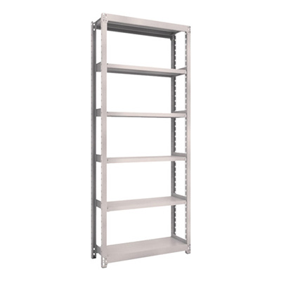 トラスコ TRUSCO スチールラック M2型 W860×D300×H2100 6段 単体 ネオグレー M2-7336 506-8398 (商品コード：170861)