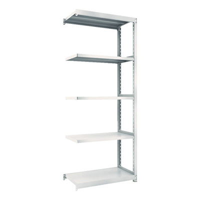 トラスコ TRUSCO スチールラック M2型軽中量棚 860×450×H2100 5段 連結 ネオグレー M2-7345B 508-6035 (商品コード：170864)