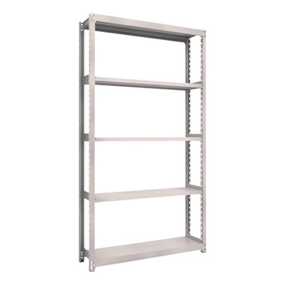 トラスコ TRUSCO スチールラック M2型軽中量棚 1160×300×H2100 5段 単体 ネオグレー M2-7435 506-8568 (商品コード：170871)