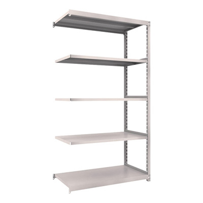 トラスコ TRUSCO スチールラック M2型軽中量棚 1160×600×H2100 5段 連結 ネオグレー M2-7465B 508-6086 (商品コード：170880)