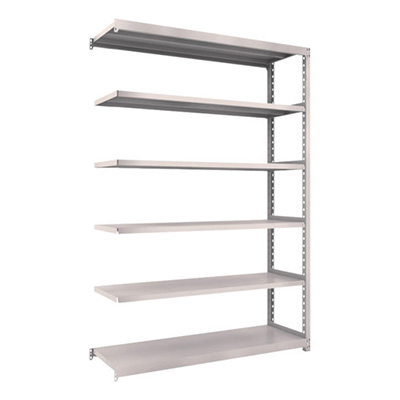 トラスコ TRUSCO スチールラック M2型 W1460×D450×H2100 6段 連結 ネオグレー M2-7546B 509-0385 (商品コード：170890)