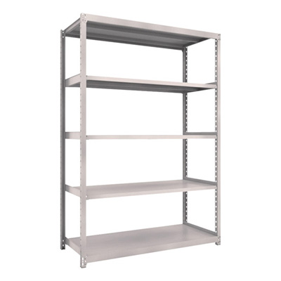 トラスコ TRUSCO スチールラック M2型軽中量棚 1460×600×H2100 5段 単体 ネオグレー M2-7565 506-8665 (商品コード：170891)