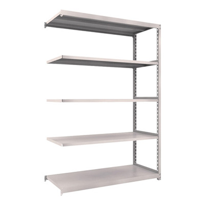 トラスコ TRUSCO スチールラック M2型軽中量棚 1460×600×H2100 5段 連結 ネオグレー M2-7565B 509-0407 (商品コード：170892)