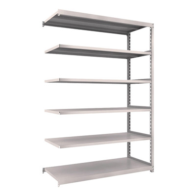 トラスコ TRUSCO スチールラック M2型 W1460×D600×H2100 6段 連結 ネオグレー M2-7566B 509-0466 (商品コード：170894)