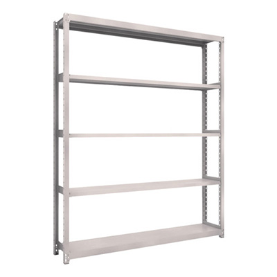 トラスコ TRUSCO スチールラック M2型軽中量棚 1760×300×H2100 5段 単体 ネオグレー M2-7635 506-8681 (商品コード：170895)