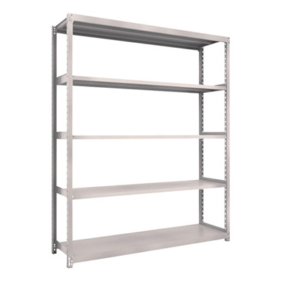 トラスコ TRUSCO スチールラック M2型軽中量棚 1760×450×H2100 5段 単体 ネオグレー M2-7645 506-8703 (商品コード：170899)